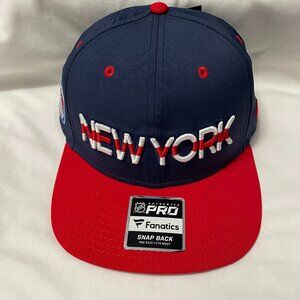 Fanatics New York Snapback Cap - Red and Blue